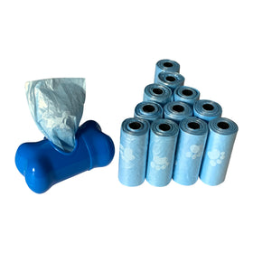 Hygienic bags for dogs dog and cat excrement bags dog needs bags pack of 12 rolls with dispenser